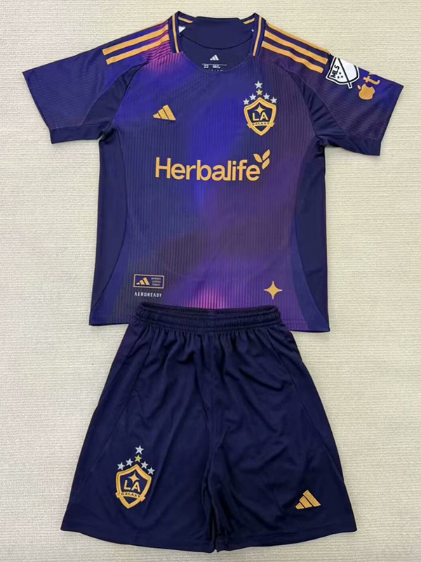 LA Galaxy Soccer Jersey Away Kids Kit Jersey+Shorts 2025