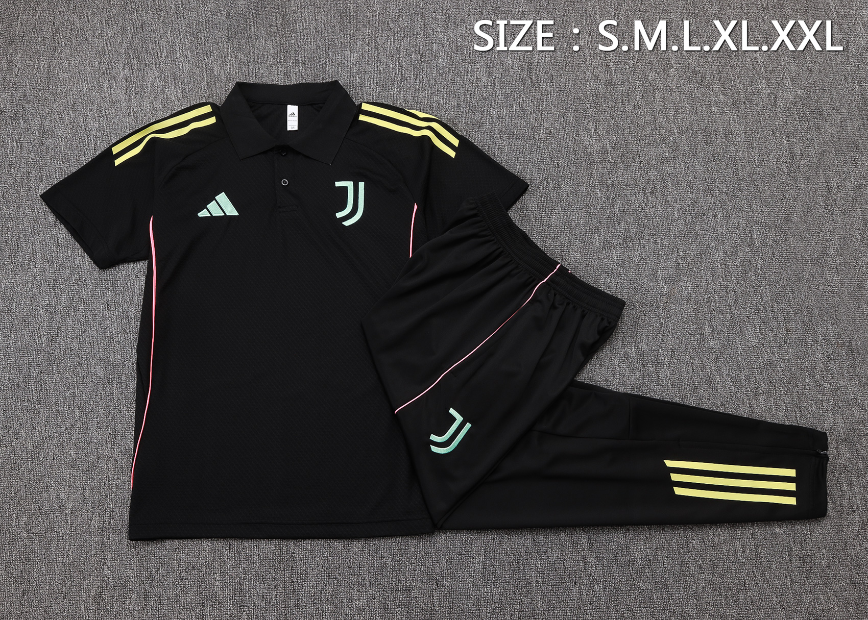 Juventus Training Kit (Polo+Pants) Black 2025/26