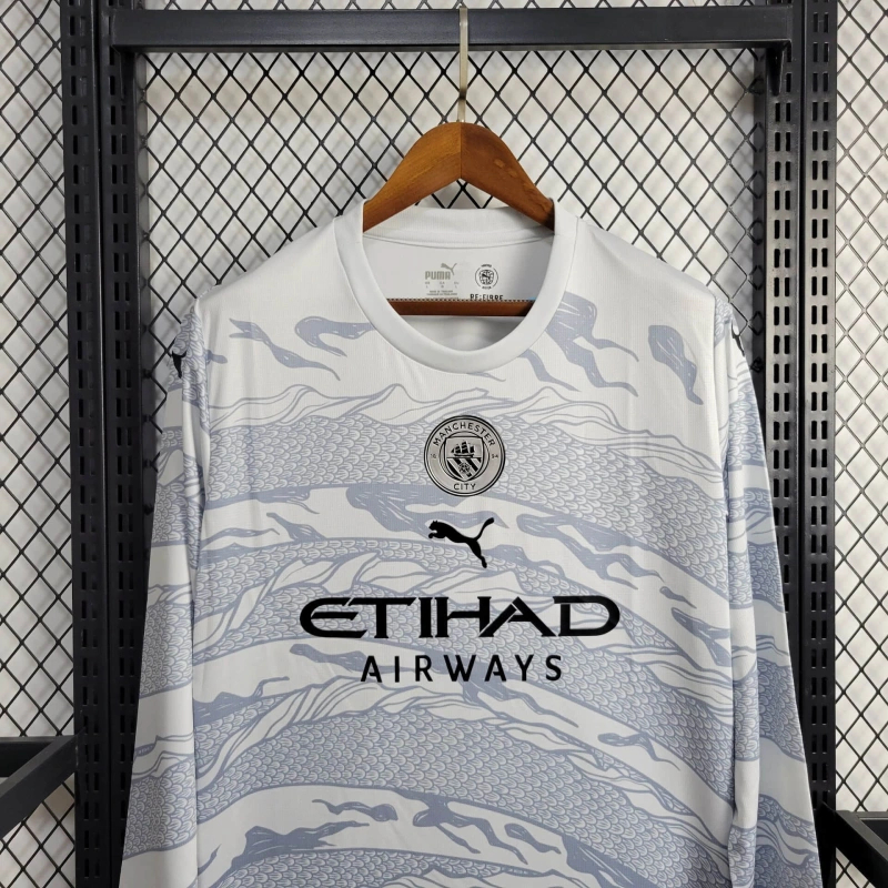 Manchester City Dragon Special Edition Long Sleeve Football Jersey Shirt 2024/25