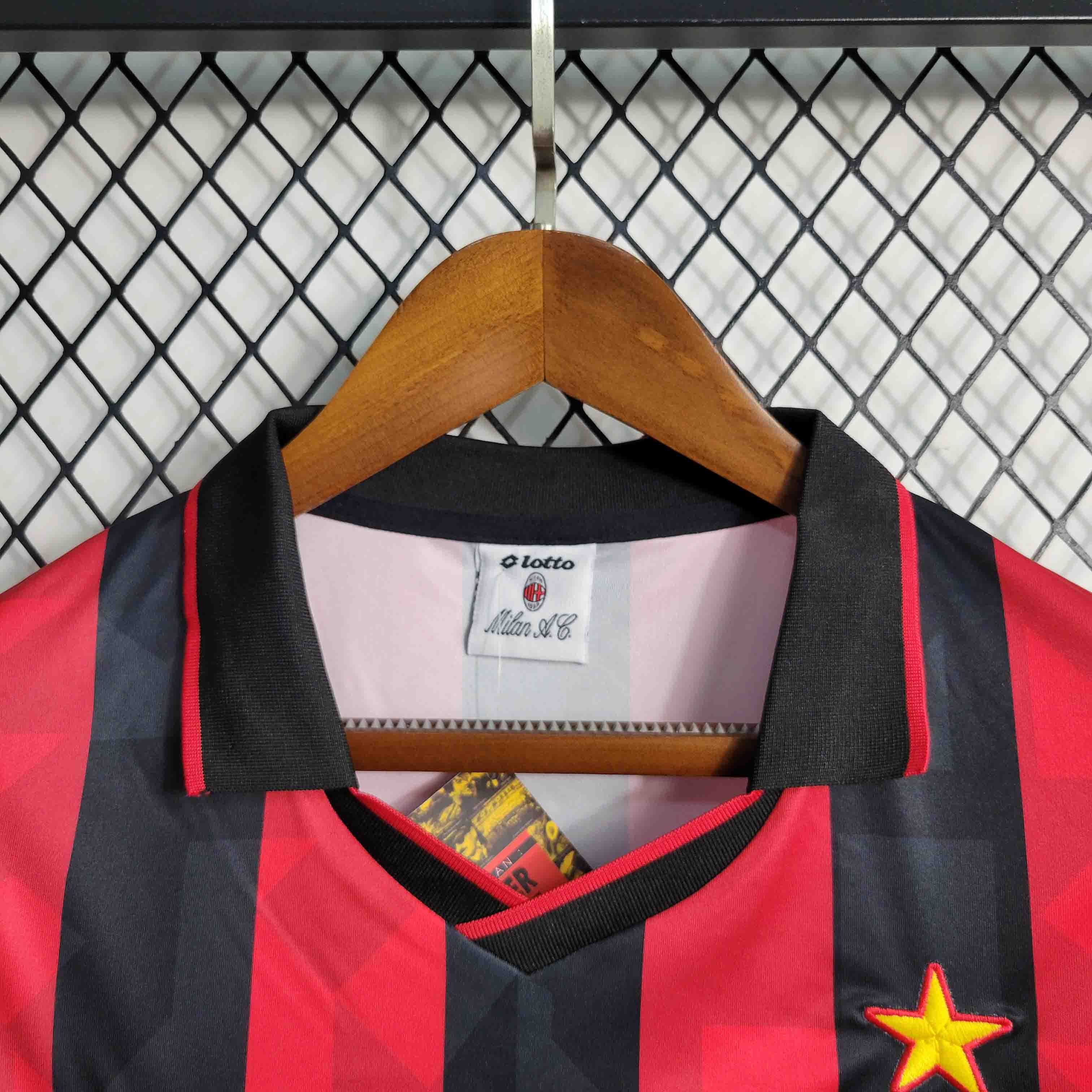 AC Milan Retro Soccer Jersey Home Custom Shirt 1993/94