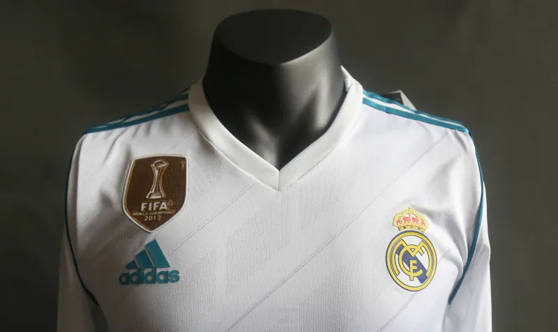Real Madrid Authentic Retro Jersey Home Long Sleeve Soccer Shirt 2017/18