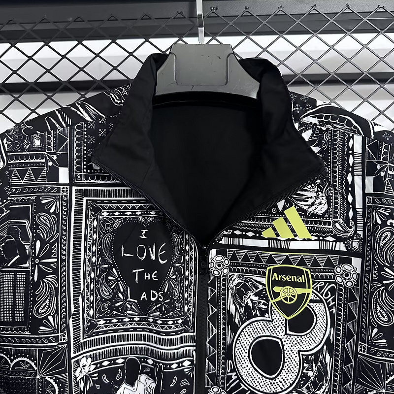 Arsenal Reversible Double-Sides Windbreaker Jacket 2025-26