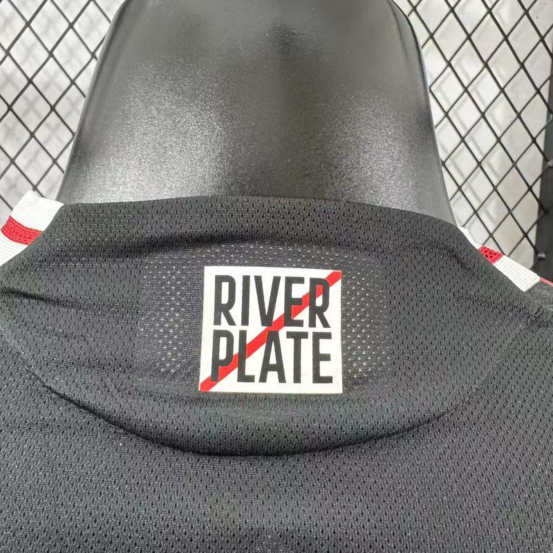 River Plate Authentic Soccer Jersey Away Long Sleeve Shirt 2025/26