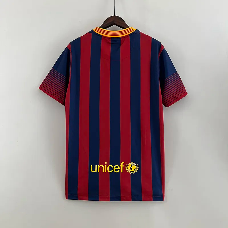 Barcelona Retro Jersey Home Soccer Shirt 2013-14