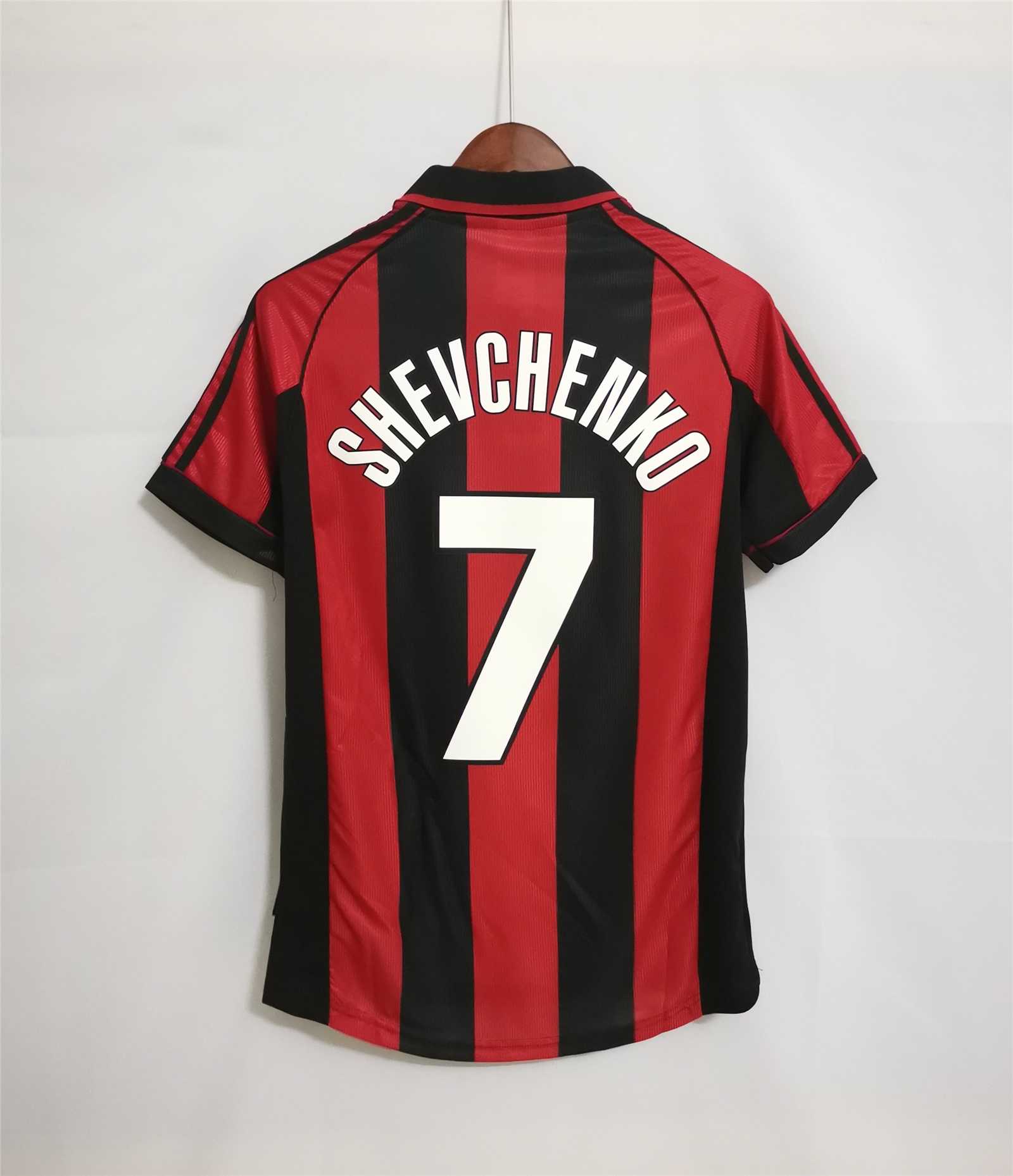 AC Milan Retro Soccer Jersey Home Custom Shirt 1998/00