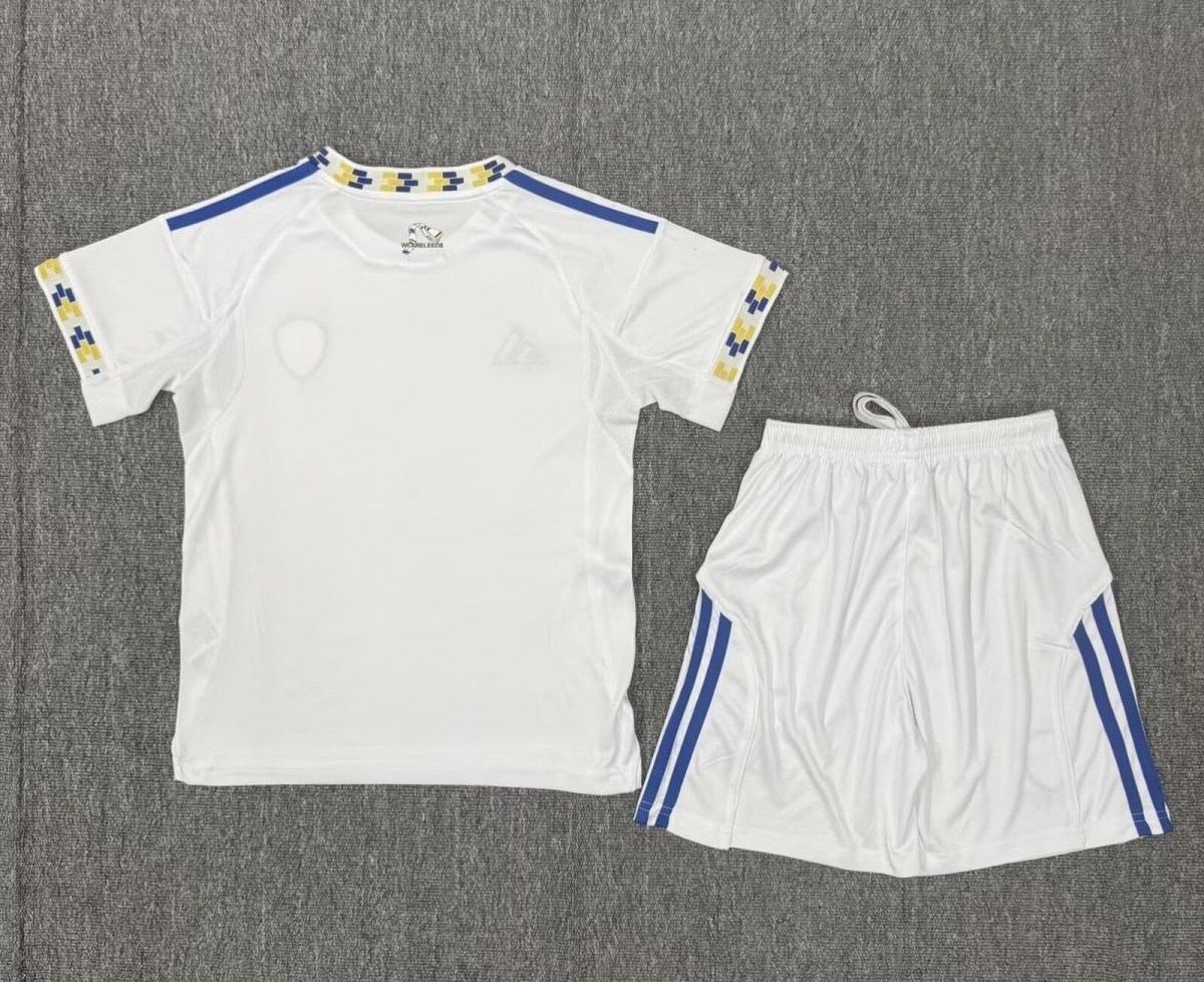 Leeds United Football Jersey Home Kids Kit Jersey+Shorts 2025/26 - Without Sponsor