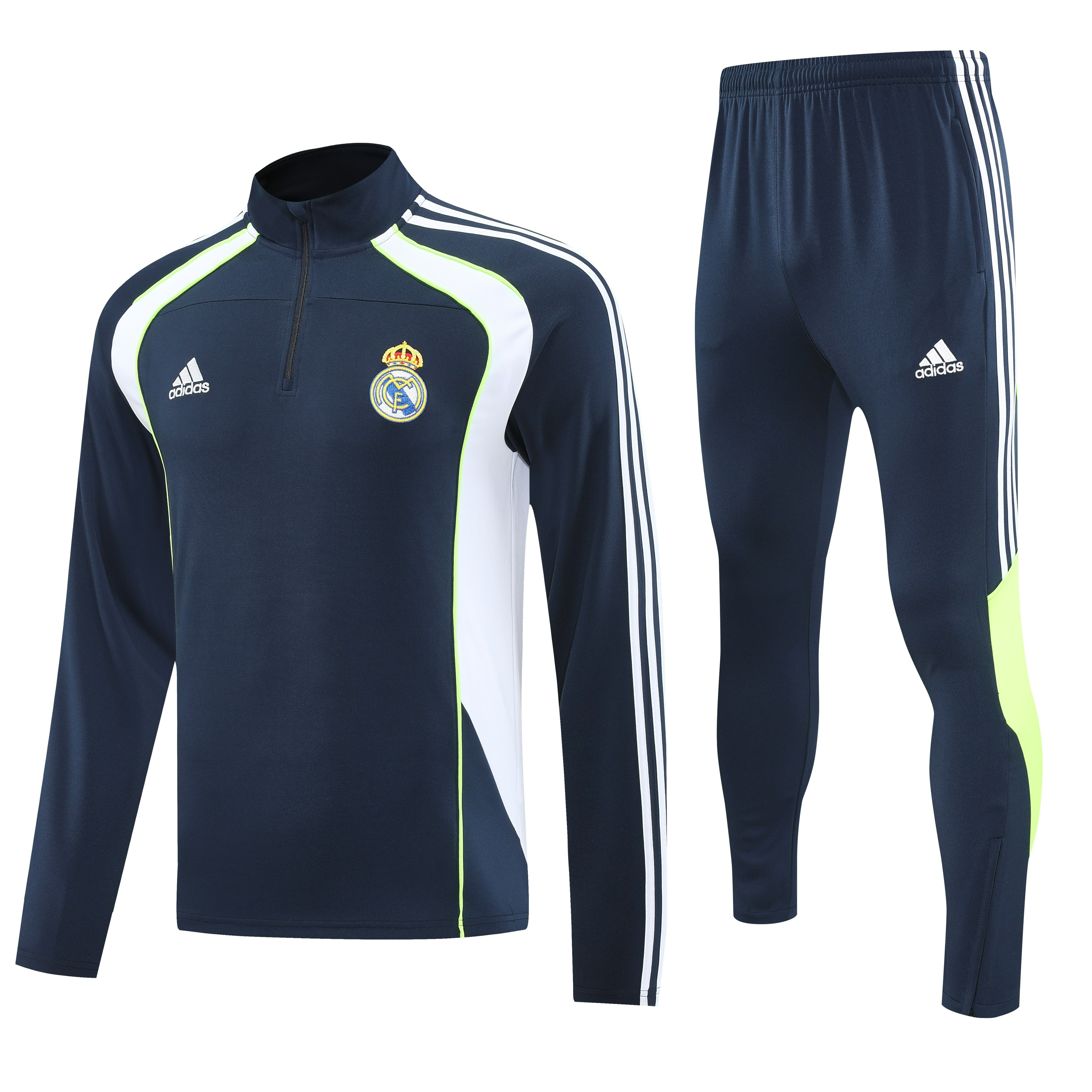 Real Madrid Authentic Training Kit (Sweatshirt+Pants) Cyan 2025/26 - Player Version