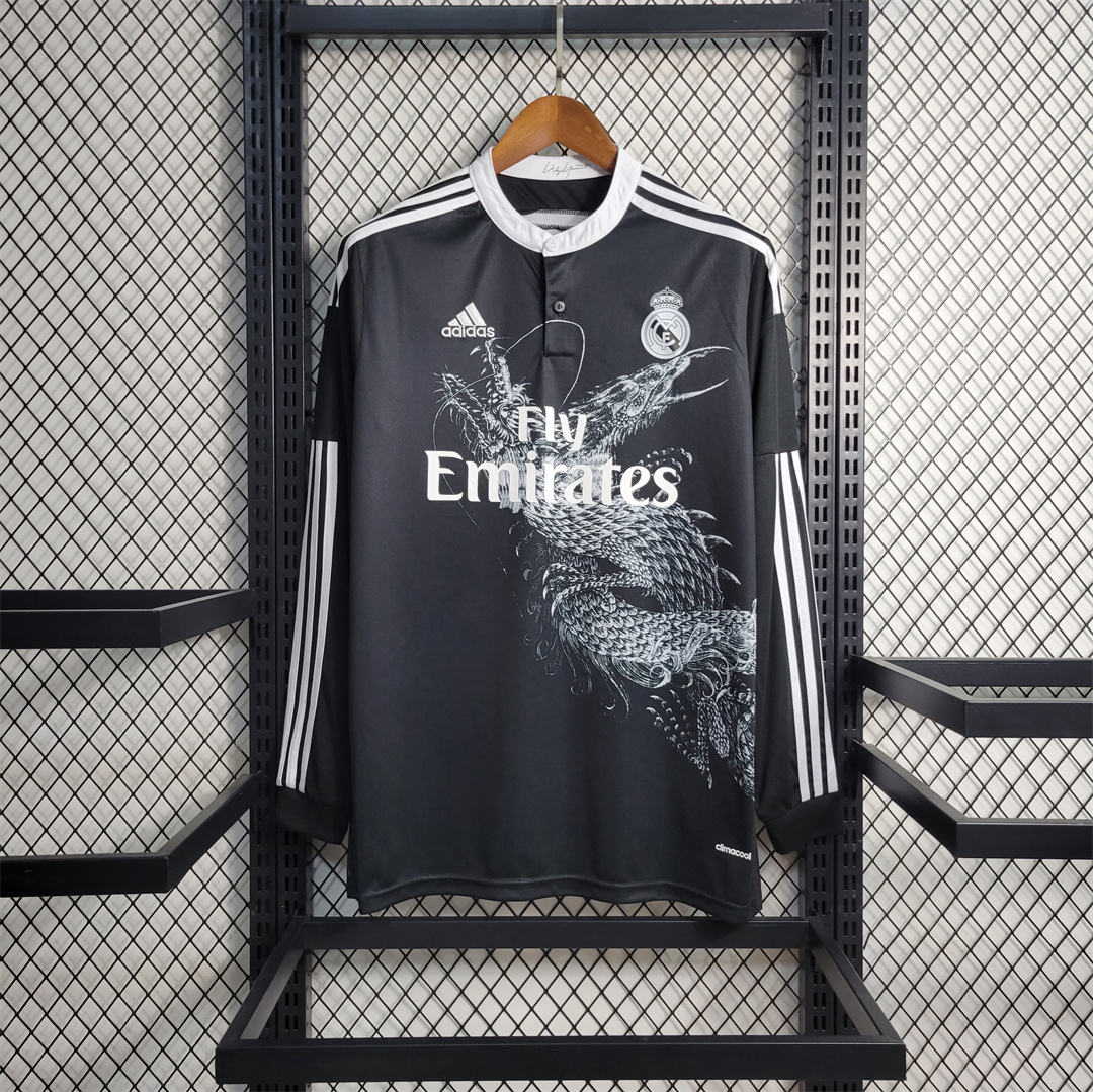 Ronaldo#7 Real Madrid Retro Jersey Third Away Long Sleeve Soccer Shirt 2014/15