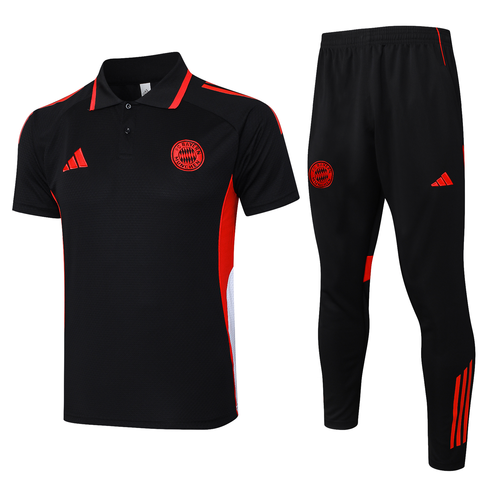 Bayern Munich Training Kit (Polo+Pants) Black 2025/26