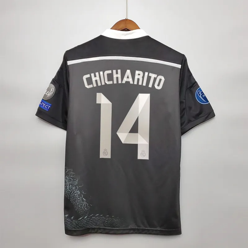 Real Madrid Retro Jersey Third Away Custom Soccer Shirt 2014/15