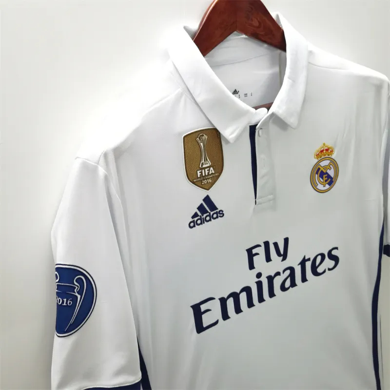 Ronaldo #7 Real Madrid Retro Jersey Home Soccer Shirt 2016/17