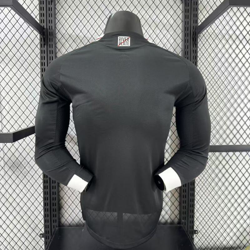 River Plate Authentic Soccer Jersey Away Long Sleeve Shirt 2025/26