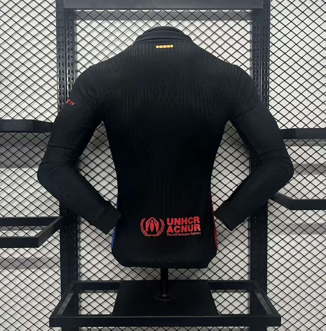 Authentic Barcelona Away Long Sleeve Soccer Jersey 2024/25