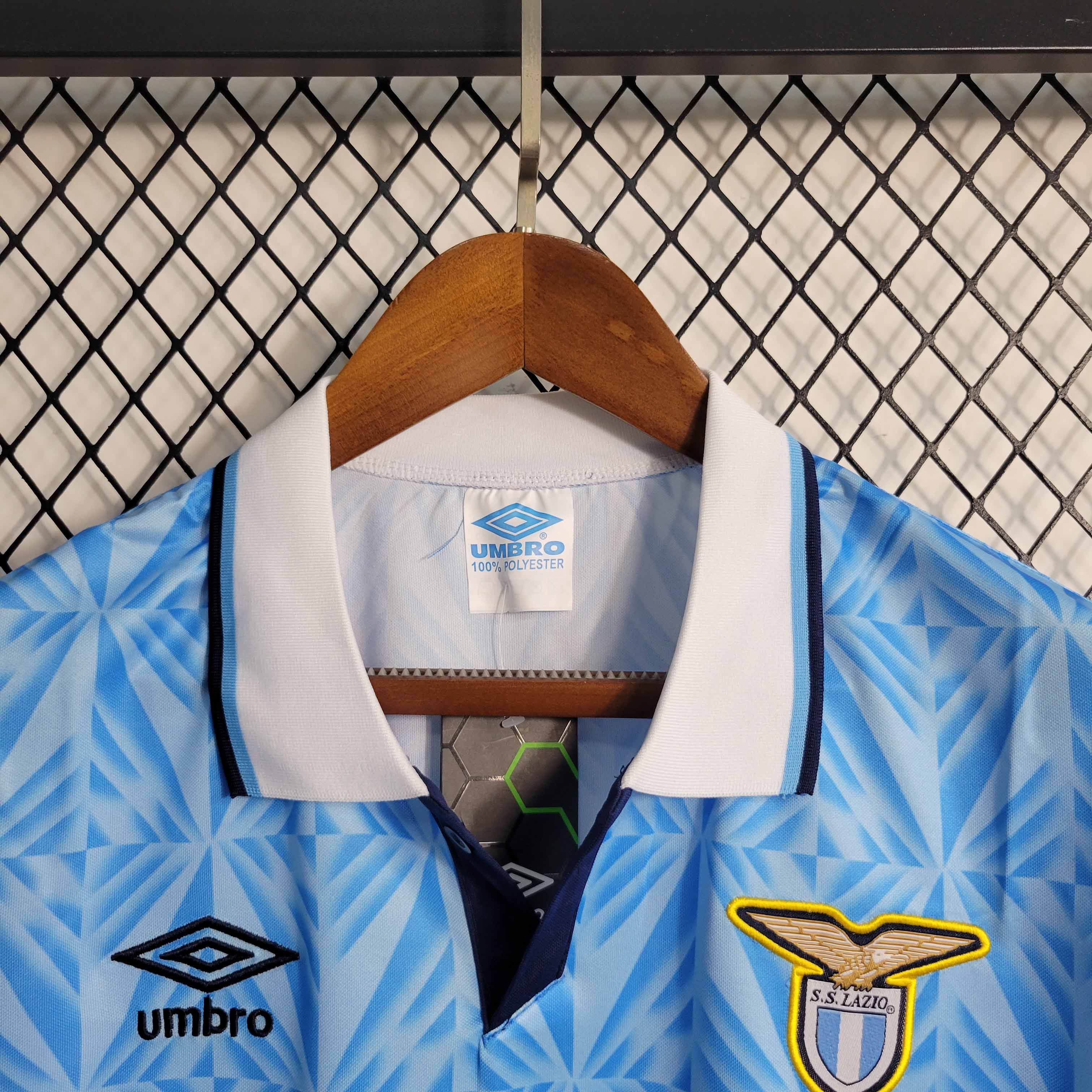 Lazio Retro Soccer Jersey Home Custom Shirt 1991/92