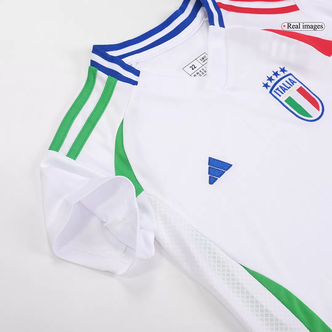 Italy Away Football Uniform Kids Kit Jersey+Shorts EURO 2024