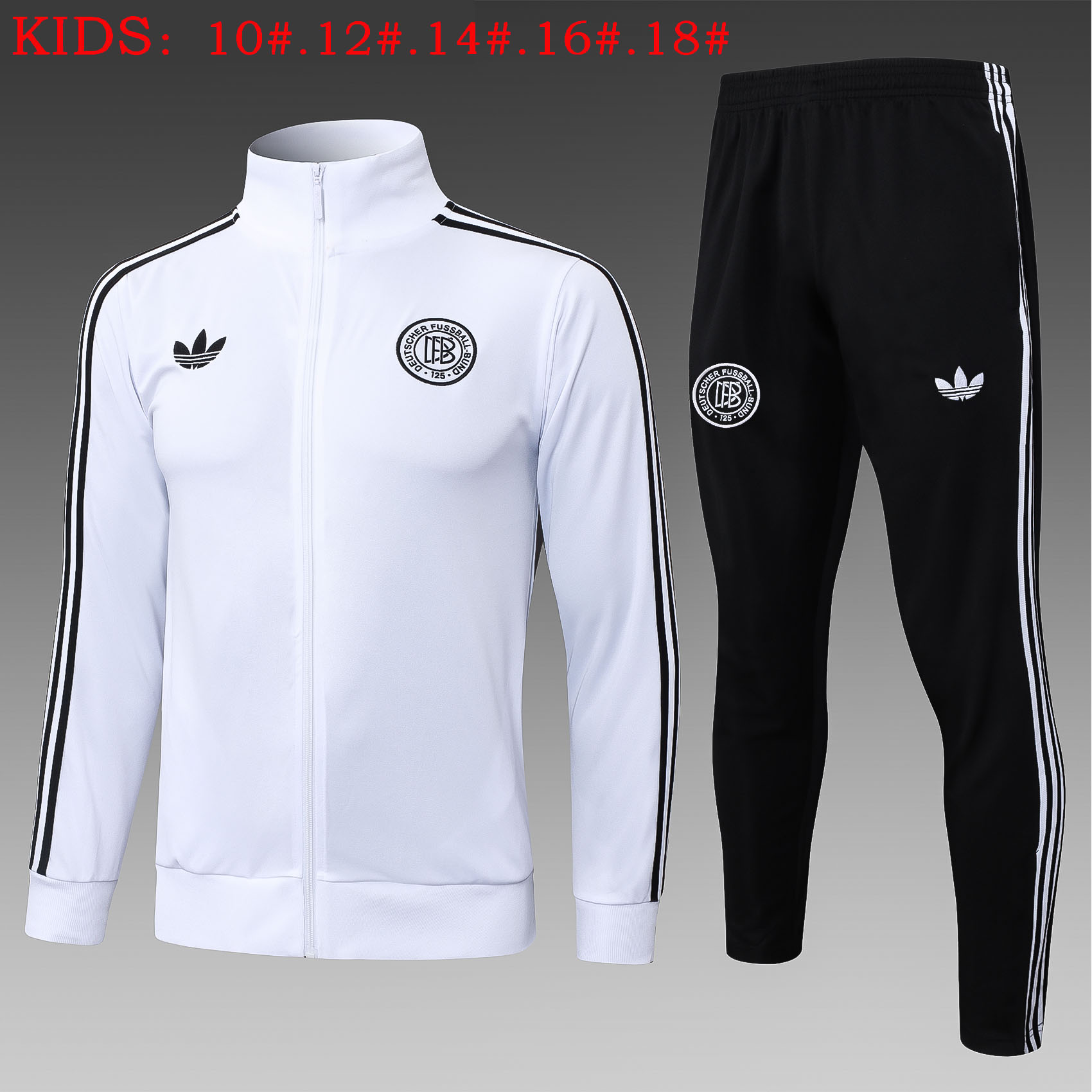 Kids Germany Training Kit (Jacket+Pants) White 2025 - 125th Anniversary