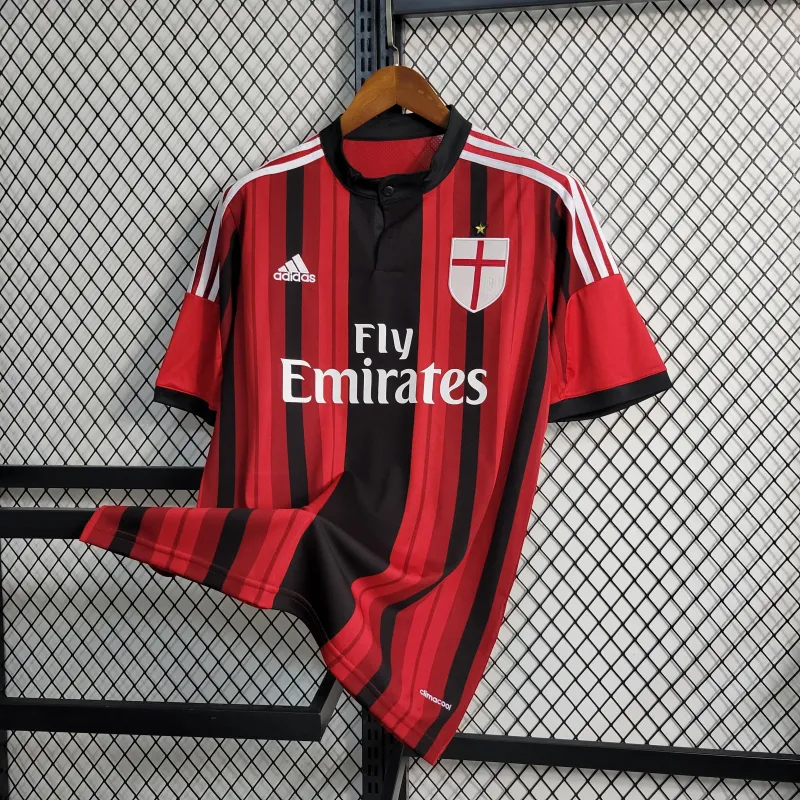 AC Milan Retro Soccer Jersey Home Custom Shirt 2014/15
