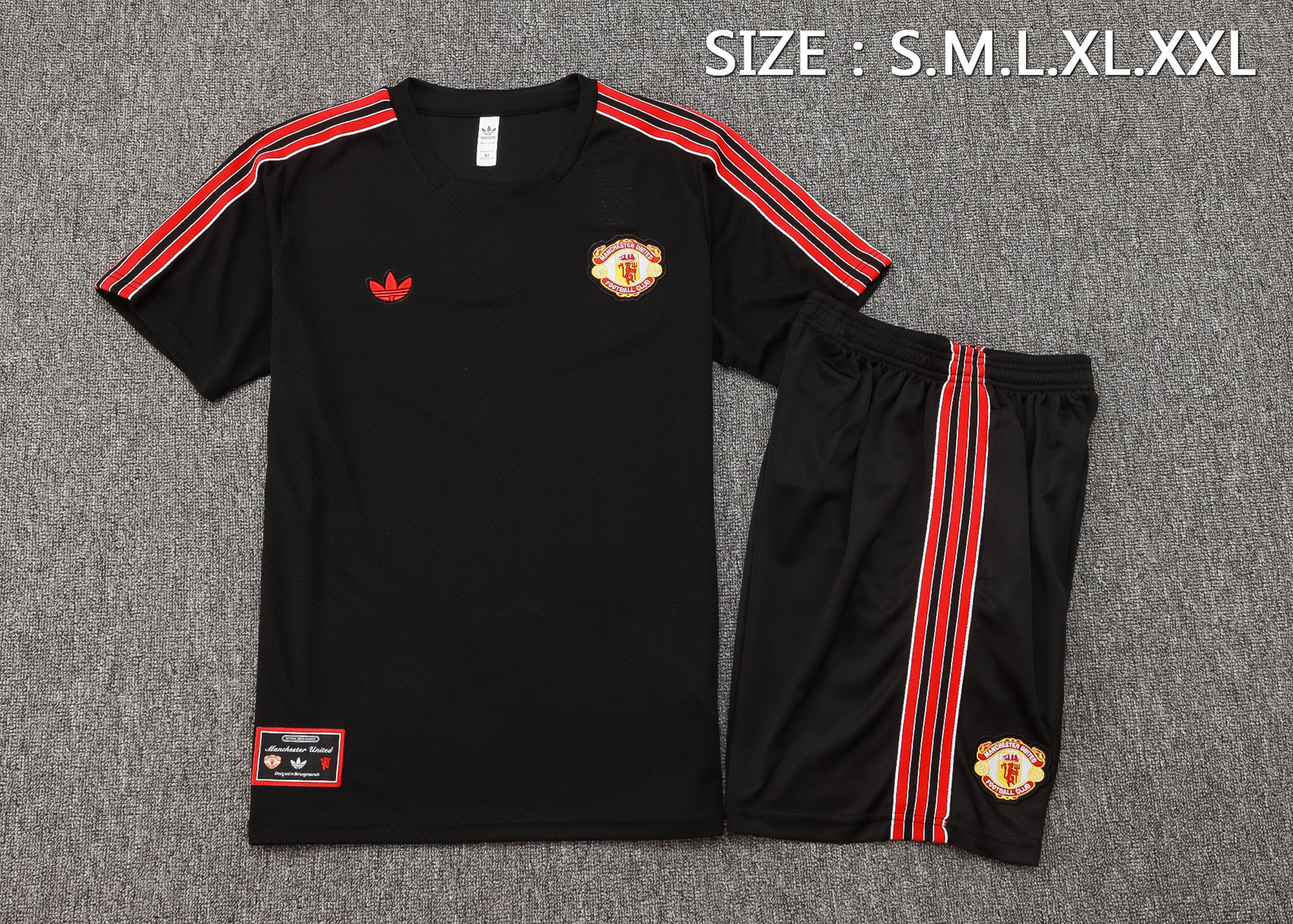 Manchester United Training Jersey Kit Black 2025/26