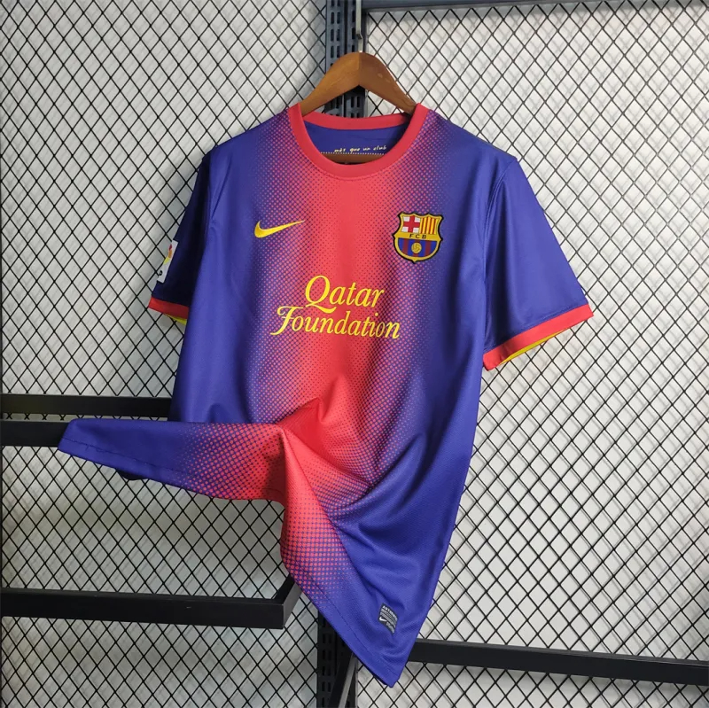 Barcelona Retro Jersey Home Soccer Shirt 2012-13