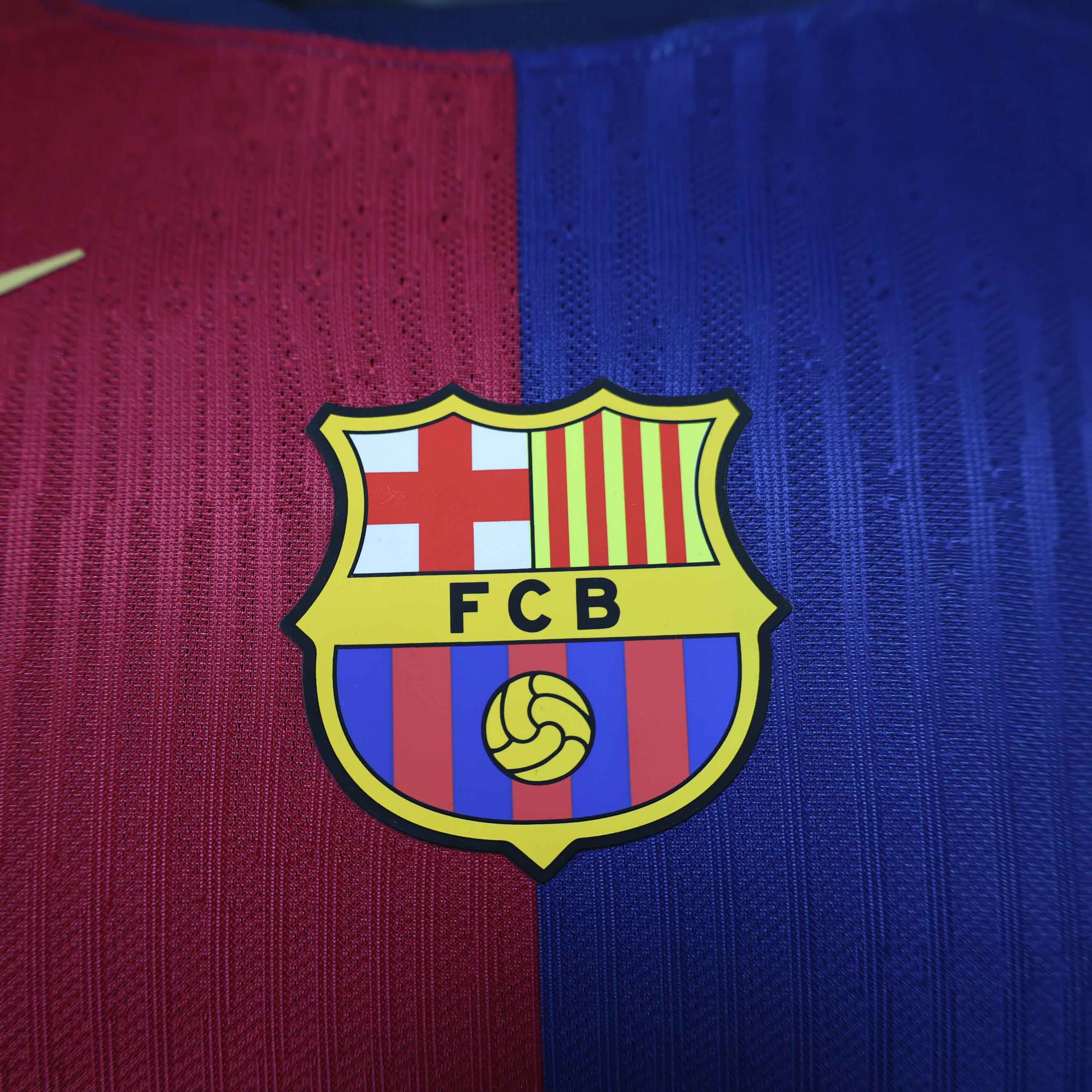 Authentic Soccer Jersey Barcelona Home Long Sleeve Shirt 2024/25