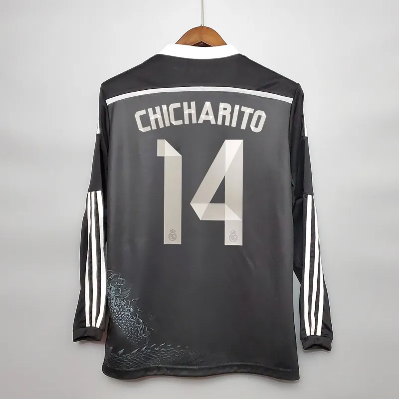 Ronaldo#7 Real Madrid Retro Jersey Third Away Long Sleeve Soccer Shirt 2014/15