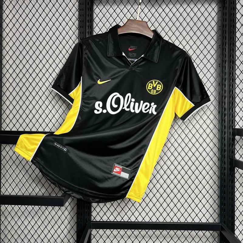 Borussia Dortmund Retro Jersey Away Soccer Shirt 1998-2000