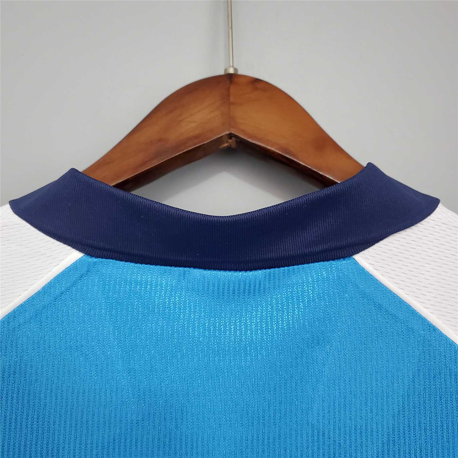 Manchester City Retro Home Football Jersey Shirt 1999/01