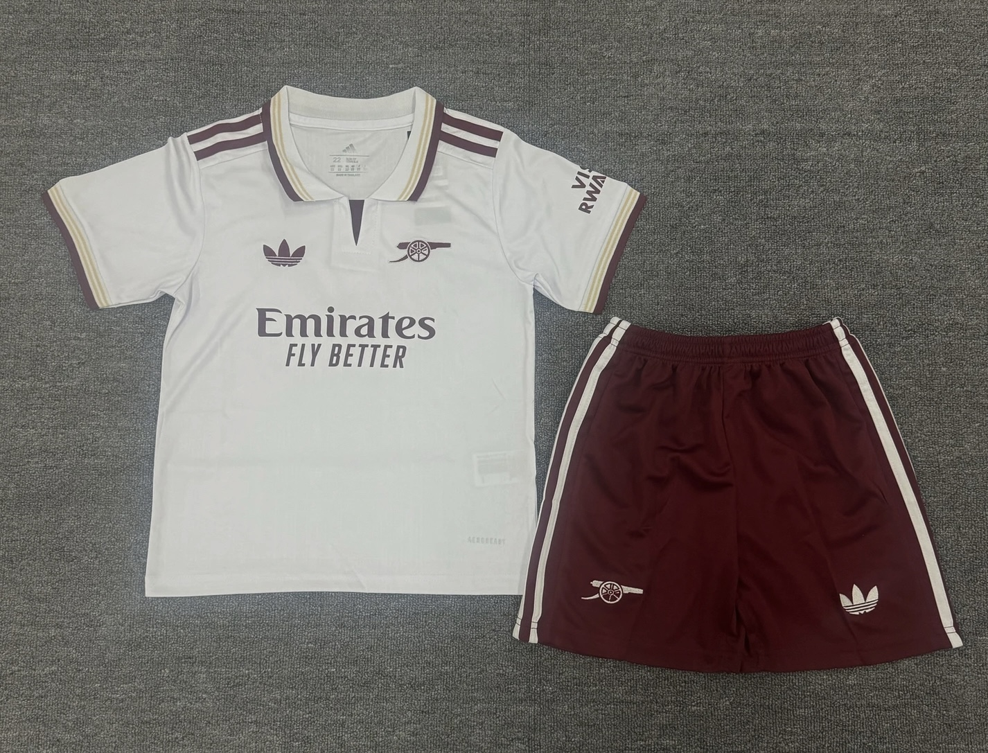 Arsenal Soccer Jersey Away Kids Kit Jersey+Shorts 2025/26