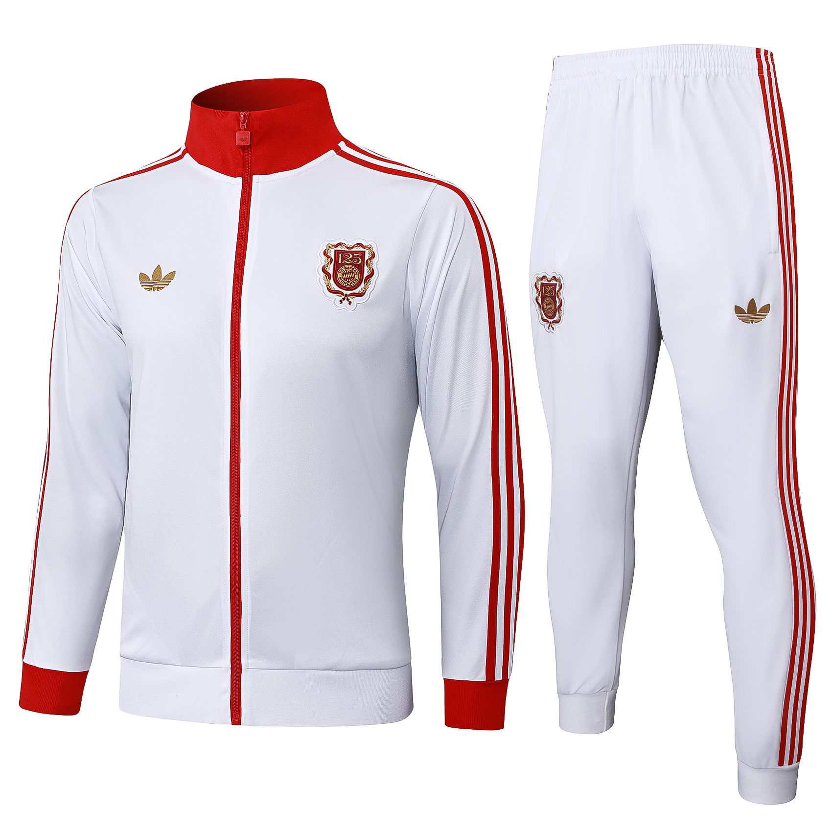 Bayern Munich Training Kit (Jacket+Pants) White 2025/26 - 125th Anniversary