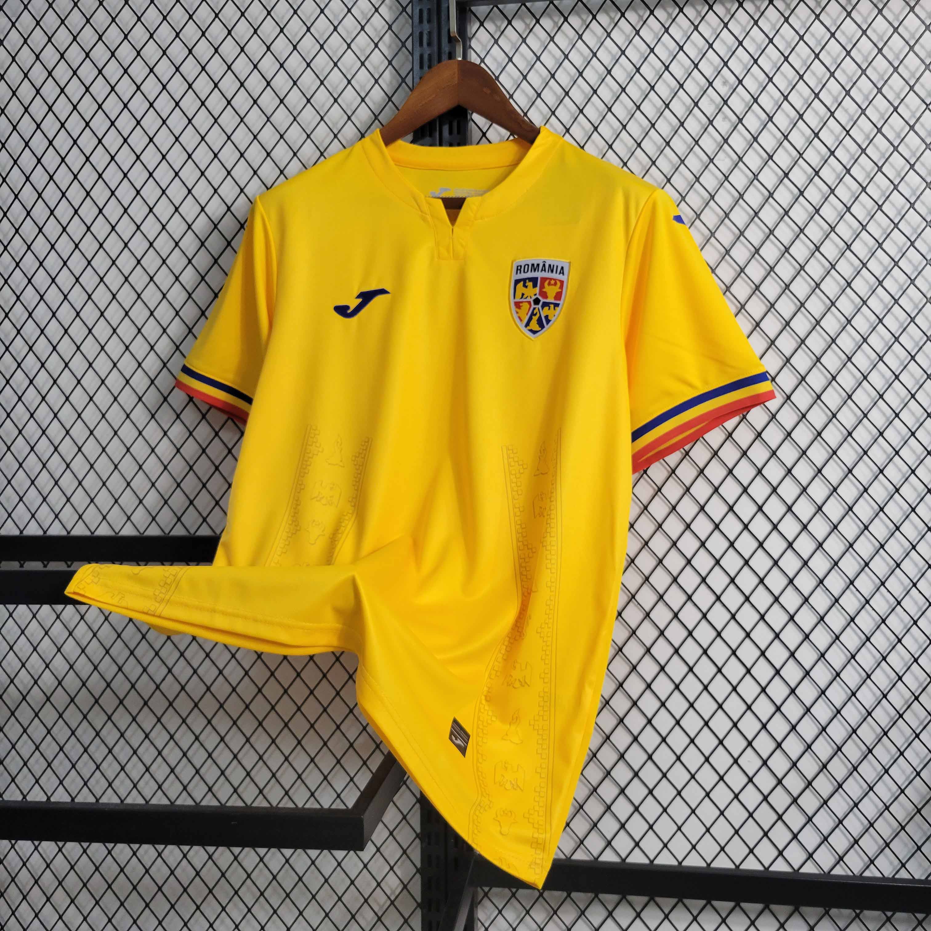 Romania Soccer Jersey Home Custom Shirt EURO 2024