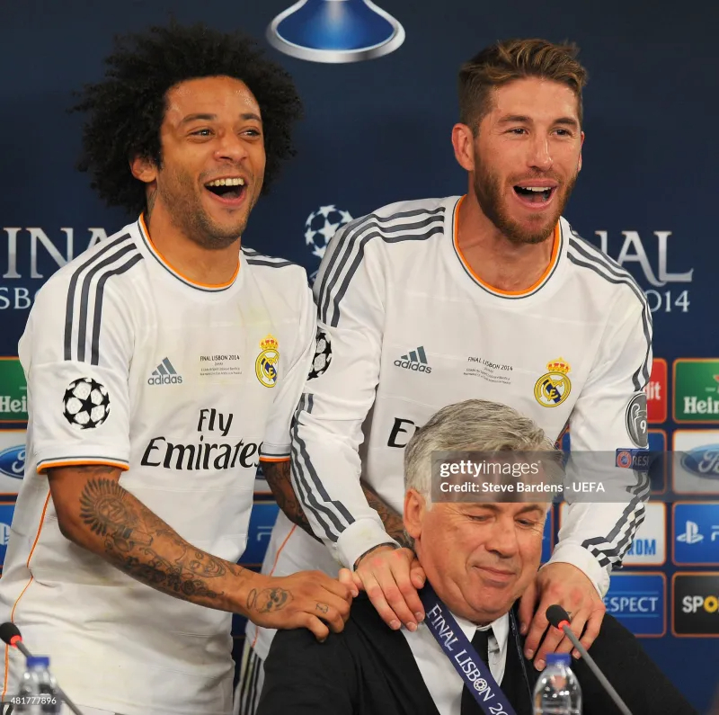 Real Madrid Authentic Retro Jersey Home Long Sleeve Soccer Shirt 2013/14