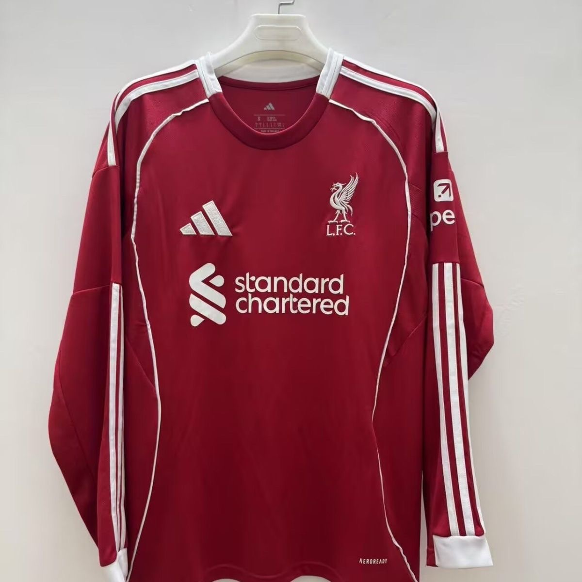 Liverpool Football Jersey Home Long Sleeve Custom Shirt 2025/26