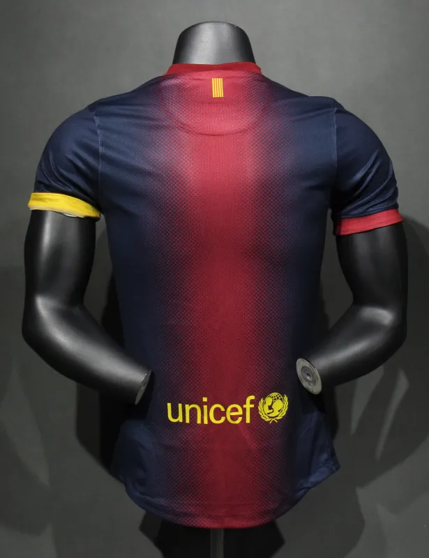 Authentic Barcelona Retro Jersey Home Soccer Shirt 2012-13