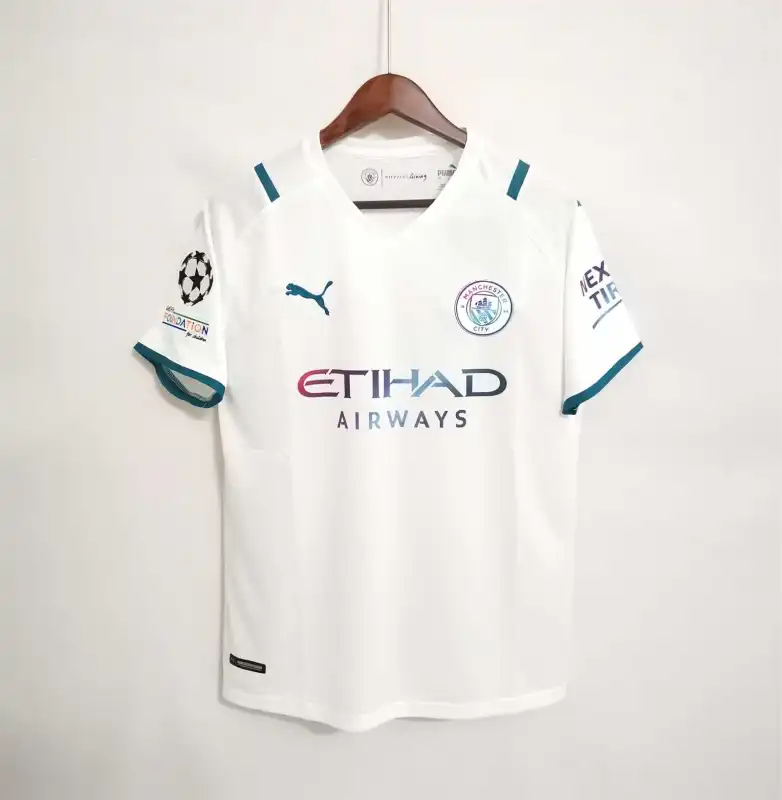 Manchester City Retro Away Football Jersey Shirt 2021/22