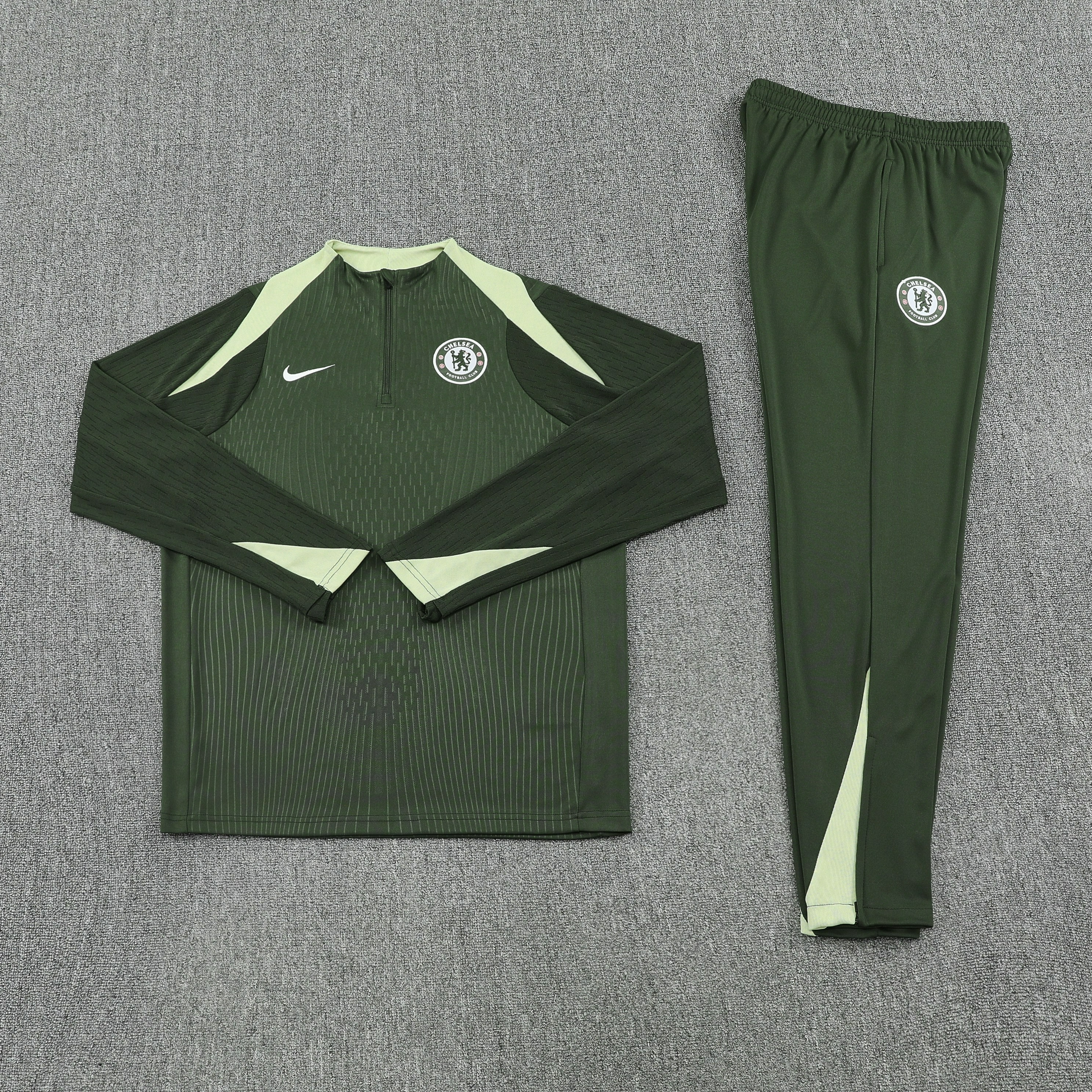 Chelsea Authentic Training Kit (Sweatshirt+Pants) Deep Green 2025/26 - Player Version