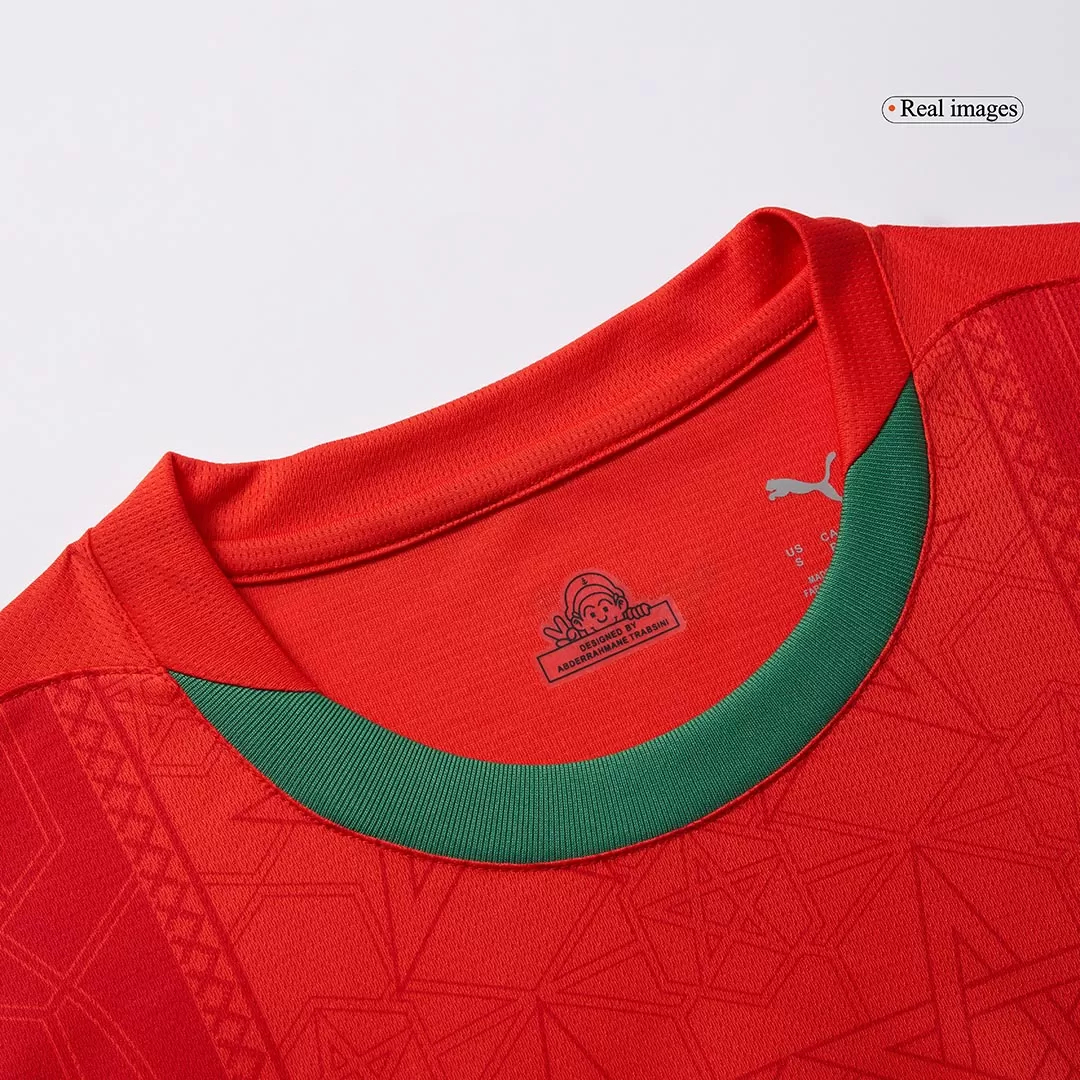 Morocco Soccer Jersey Home Custom Shirt 2024-25