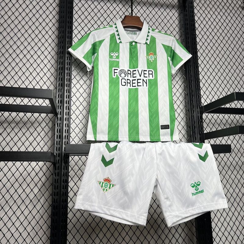 Real Betis Home Kids Kit Jersey+Shorts 2024/25