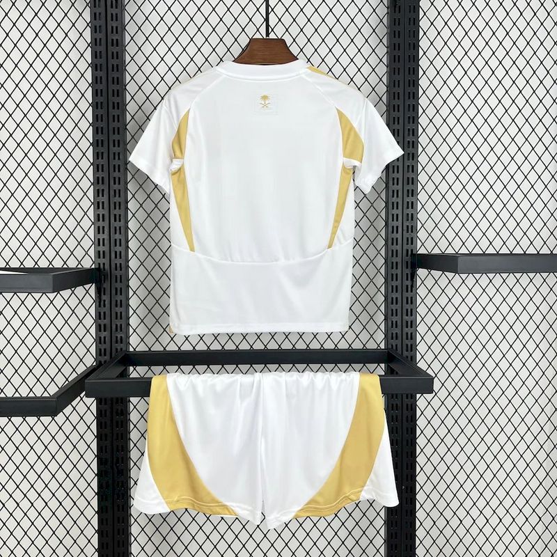 Al Nassr Soccer Jersey Third Away Kids Kit Jersey+Shorts 2024/25