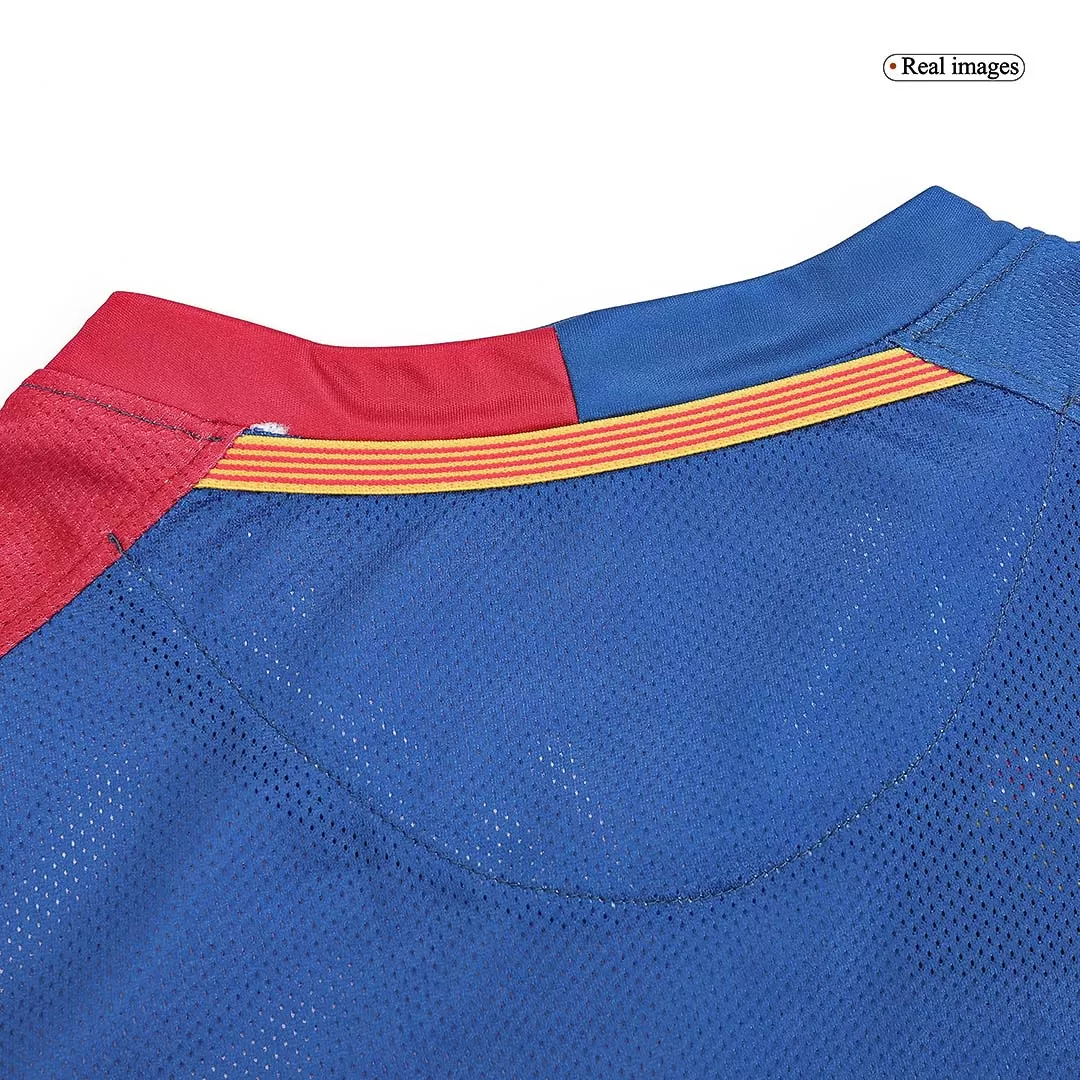 Barcelona Retro Jersey Home Soccer Shirt Long Sleeve 2008/09 - UCL