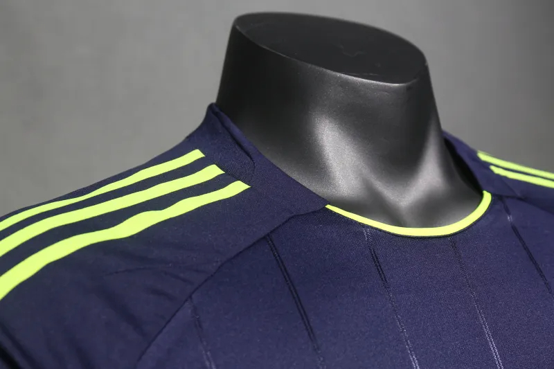 Real Madrid Authentic Retro Jersey Away Long Sleeve Soccer Shirt 2012/13