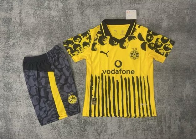 Borussia Dortmund Club World Cup Home Kids Kit Jersey+Shorts 2025/26