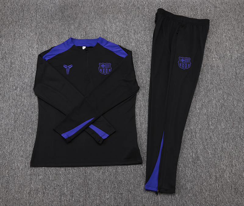 Barcelona Training Kit (Sweatshirt+Pants) Black 2025/26