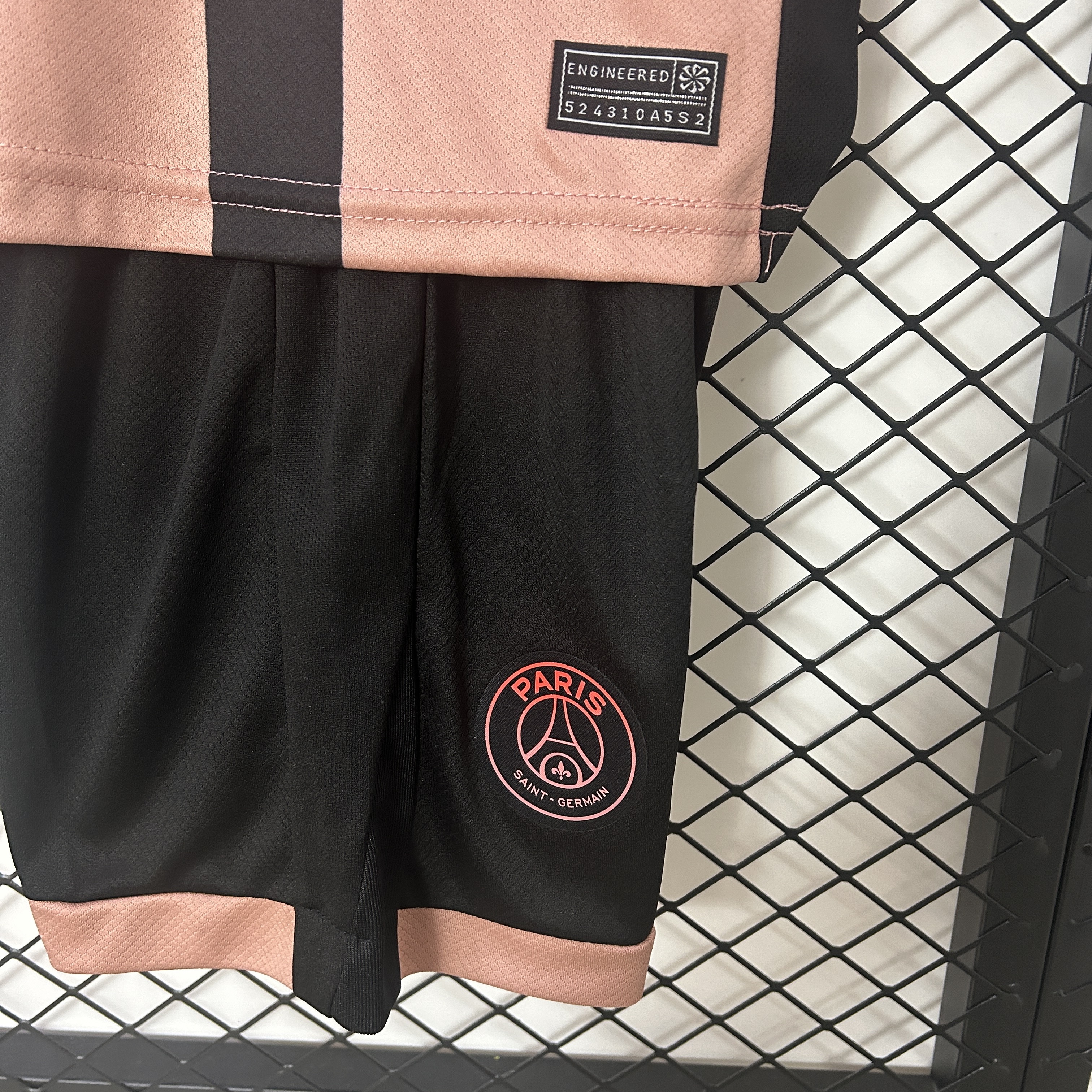 PSG Soccer Jersey Third Away Kids Kit Jersey+Shorts 2024/25