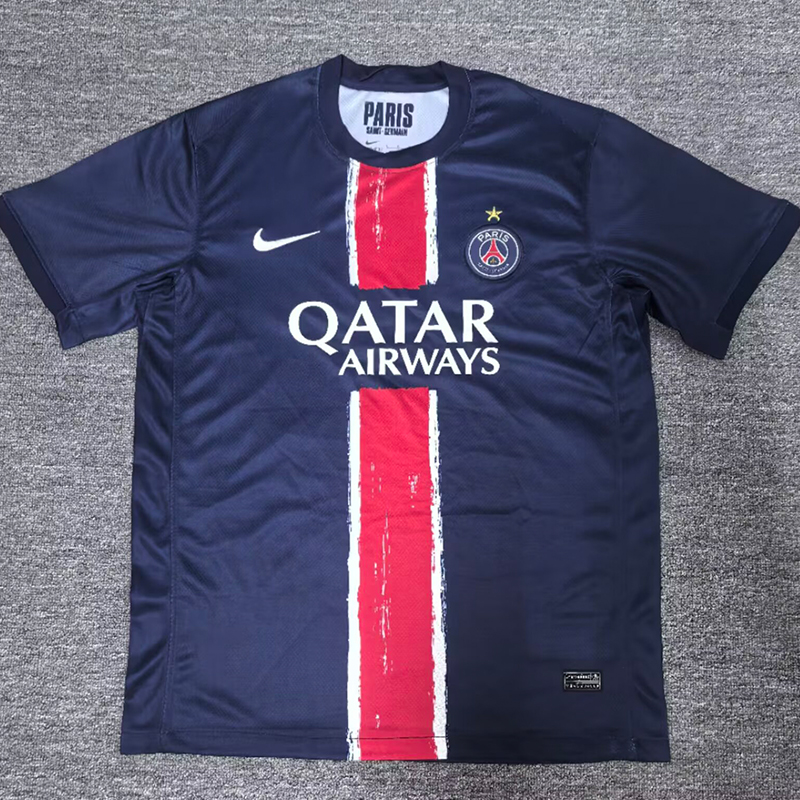 PSG Soccer Jersey Home Custom Shirt 24/25 - 2025 Champions Of Europe