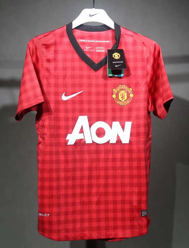 Manchester United Authentic Retro Home Football Jersey Shirt 2012/13