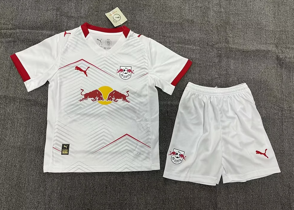 RB Leipzig Football Jersey Home Kids Kit Jersey+Shorts 2025-26