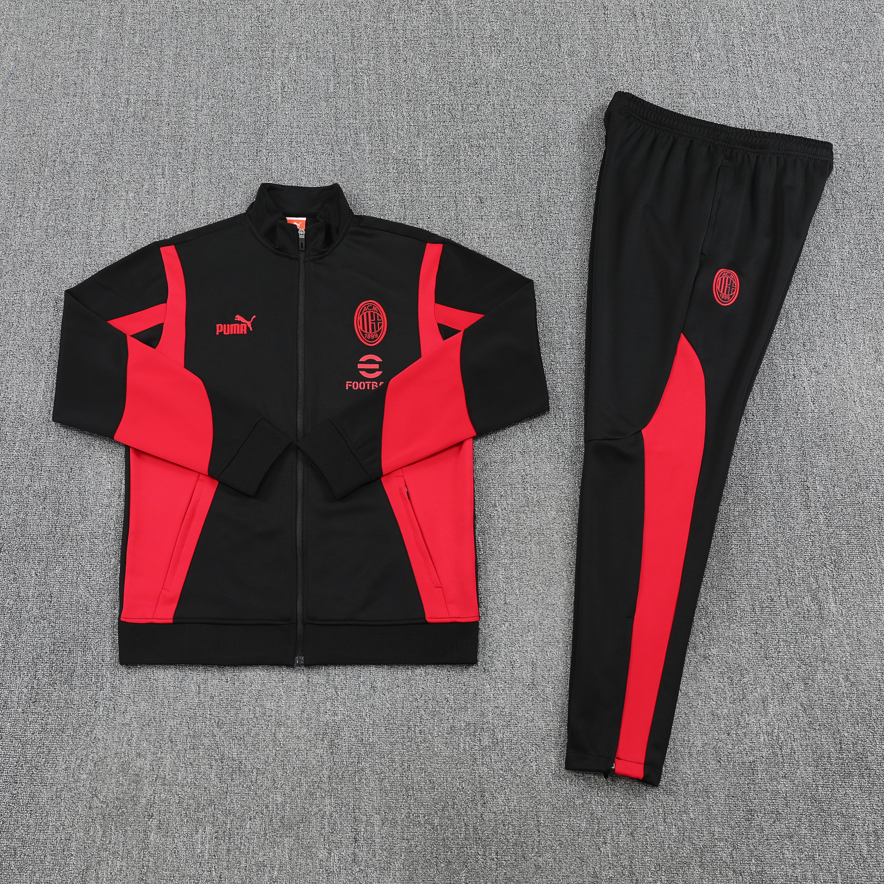 AC Milan Training Kit (Jacket+Pants) Black 2025/26
