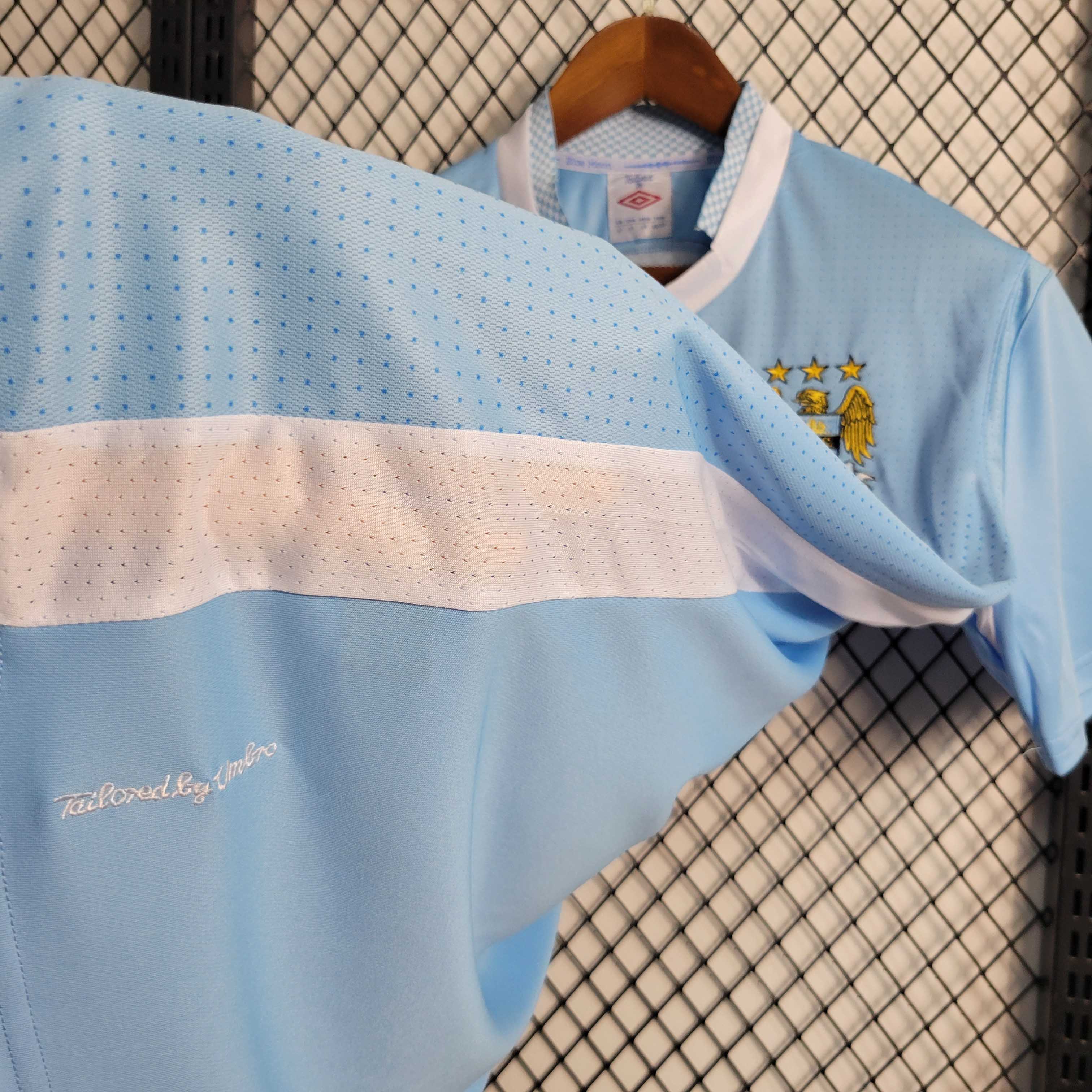 Manchester City Retro Home Football Jersey Shirt 2011/12