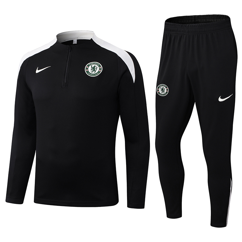 Chelsea Training Kit (Sweatshirt+Pants) Black 2025/26