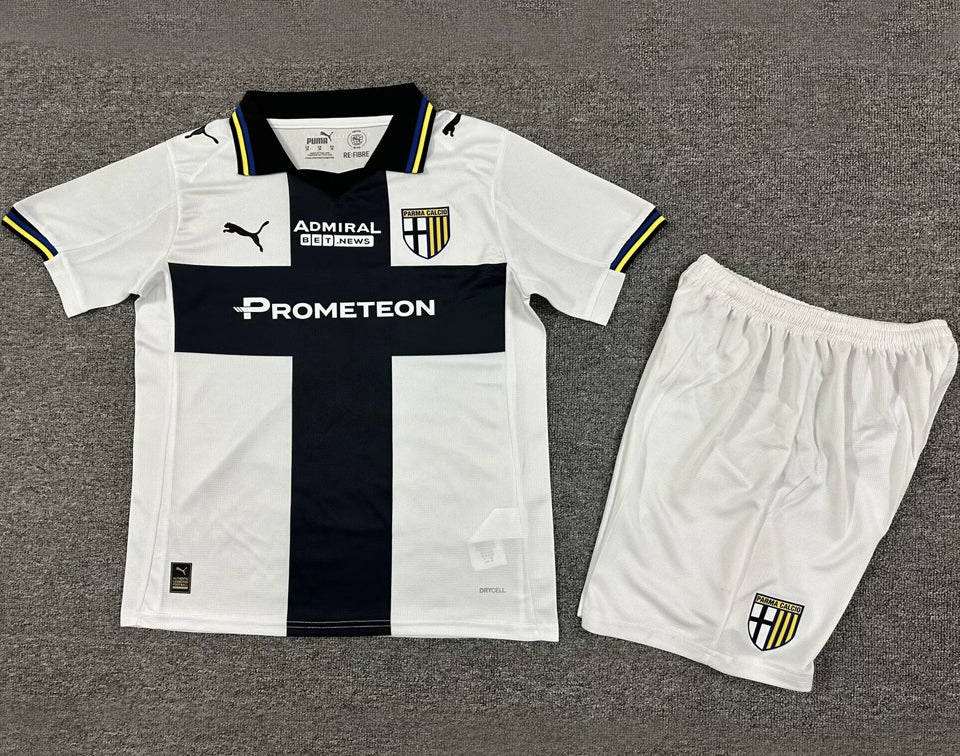 Parma Soccer Jersey Home Kids Kit Jersey+Shorts 2025/26